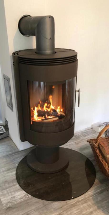Ferienhaus Reetdach 1300qm Privatgrundstück Bootssteg Templin Lübbesee Uckermark Erholung pur Seenplatte Petersdorf  Exteriör bild